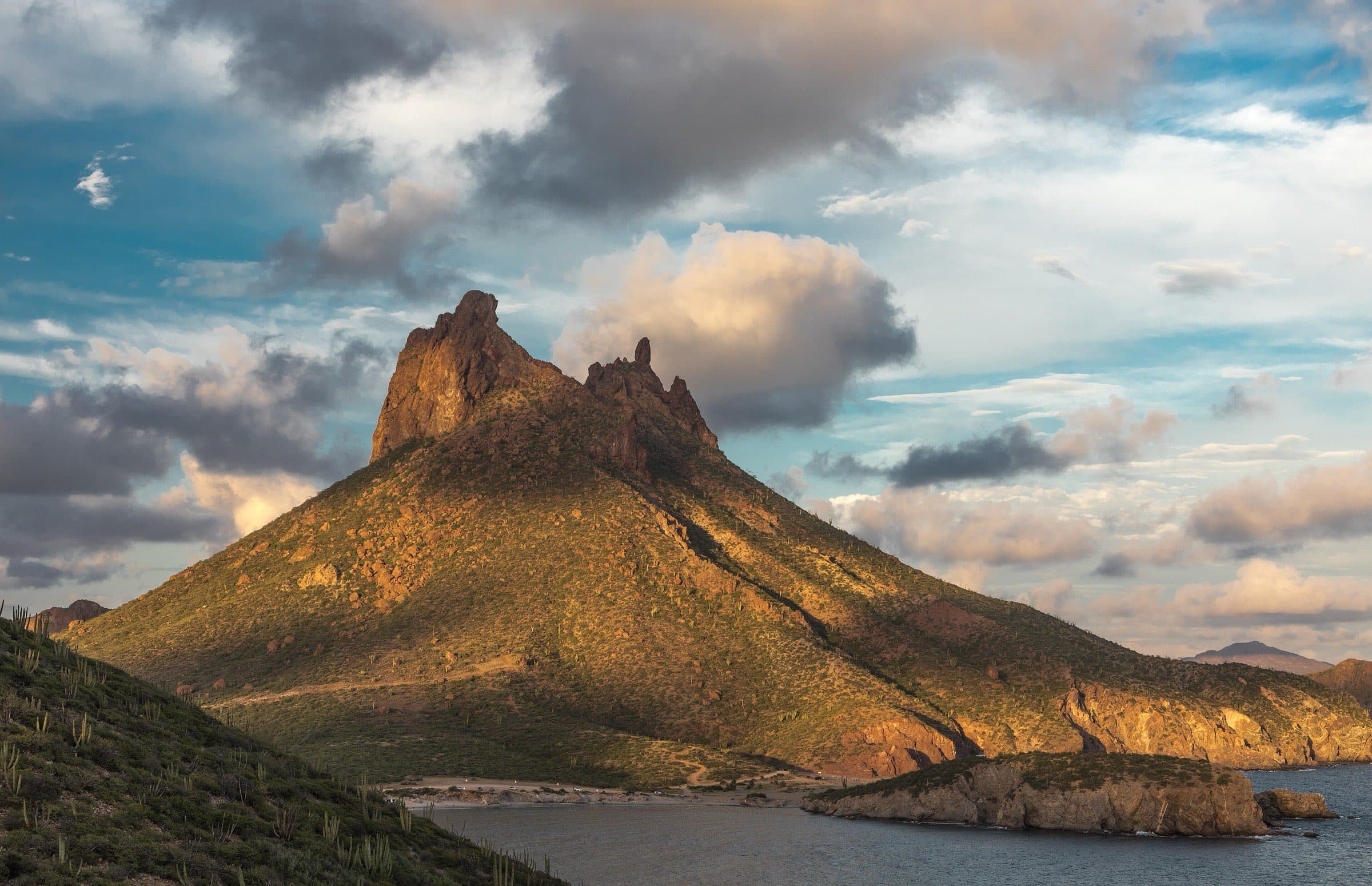 Vista panorámica de la costa de San Carlos